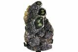 Amethyst Geode Section on Metal Stand - Uruguay #139823-2